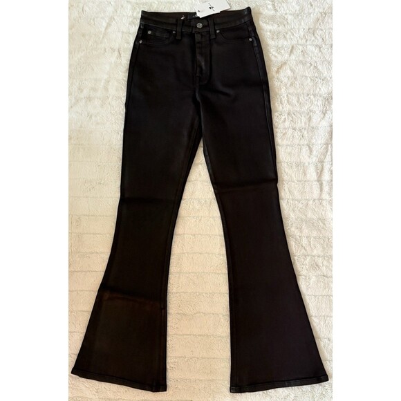 7 For All Mankind Women's Size 27 Black Ultra High Rise Skinny Boot Jeans NWT - Picture 7 of 12